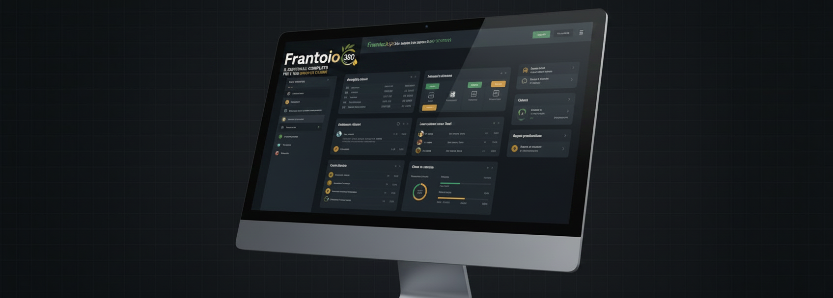 Mockup del progetto Frantoio 360