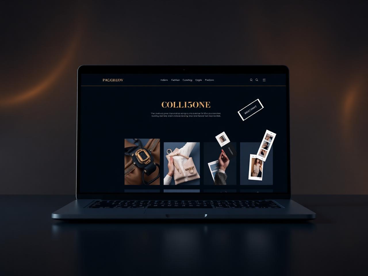 Mockup del progetto E-commerce luxury headless