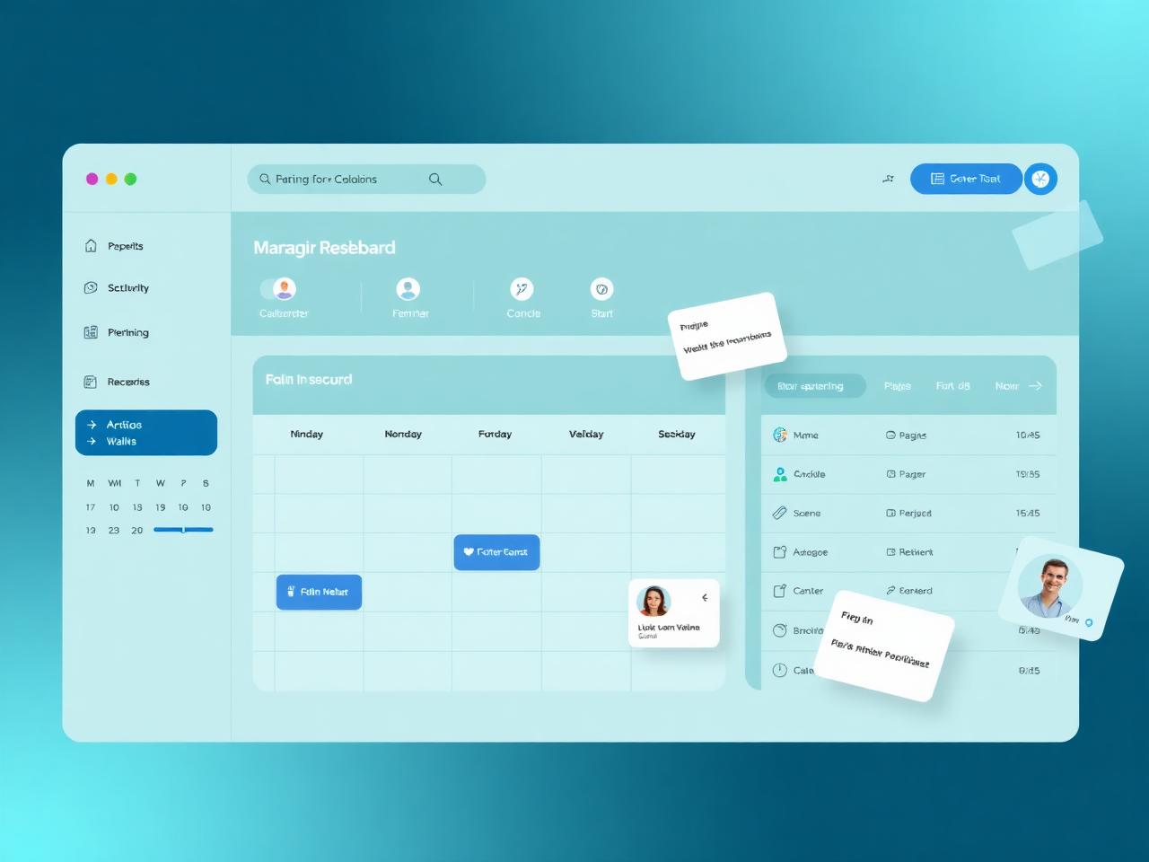 Mockup del progetto Gestionale cliniche cloud