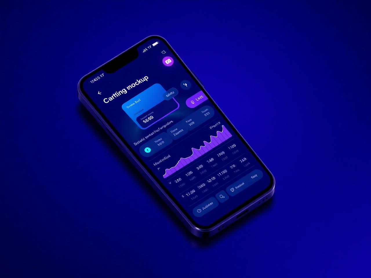 Mockup del progetto Neobank mobile app
